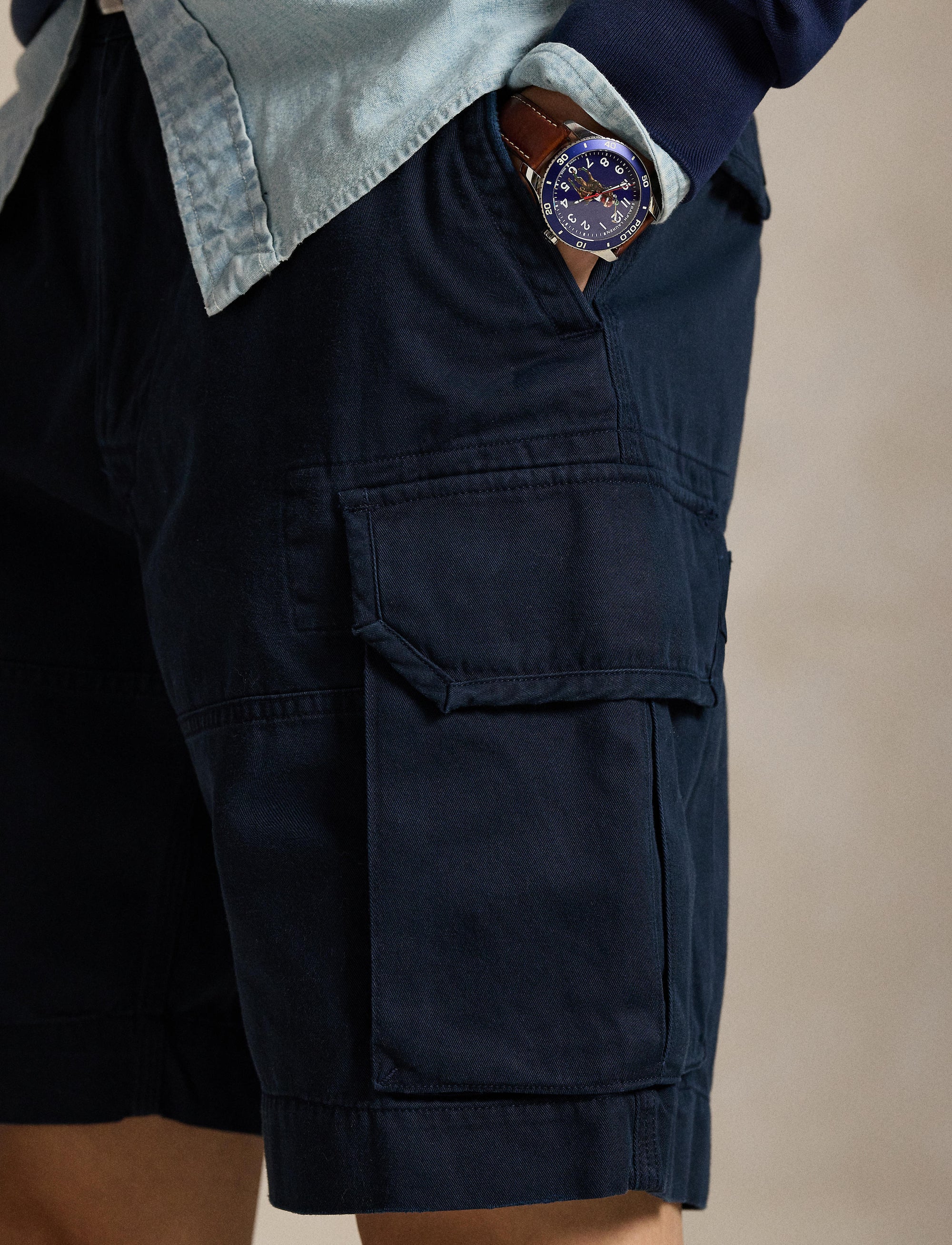 2pcs / NEW // AVIATOR NAVY CARGO NO SUBCLASS GELLAR SHORT
