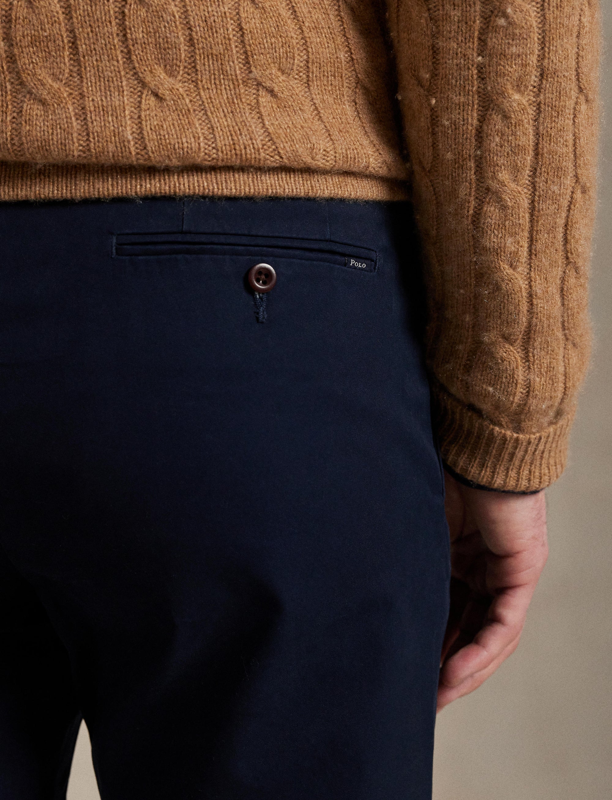 Pantalon en sergé slim - Aviator Navy