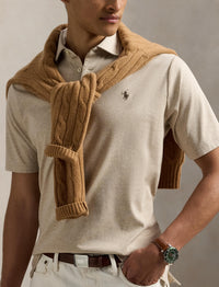 Polo coupe classique en coton doux - Sand Heather