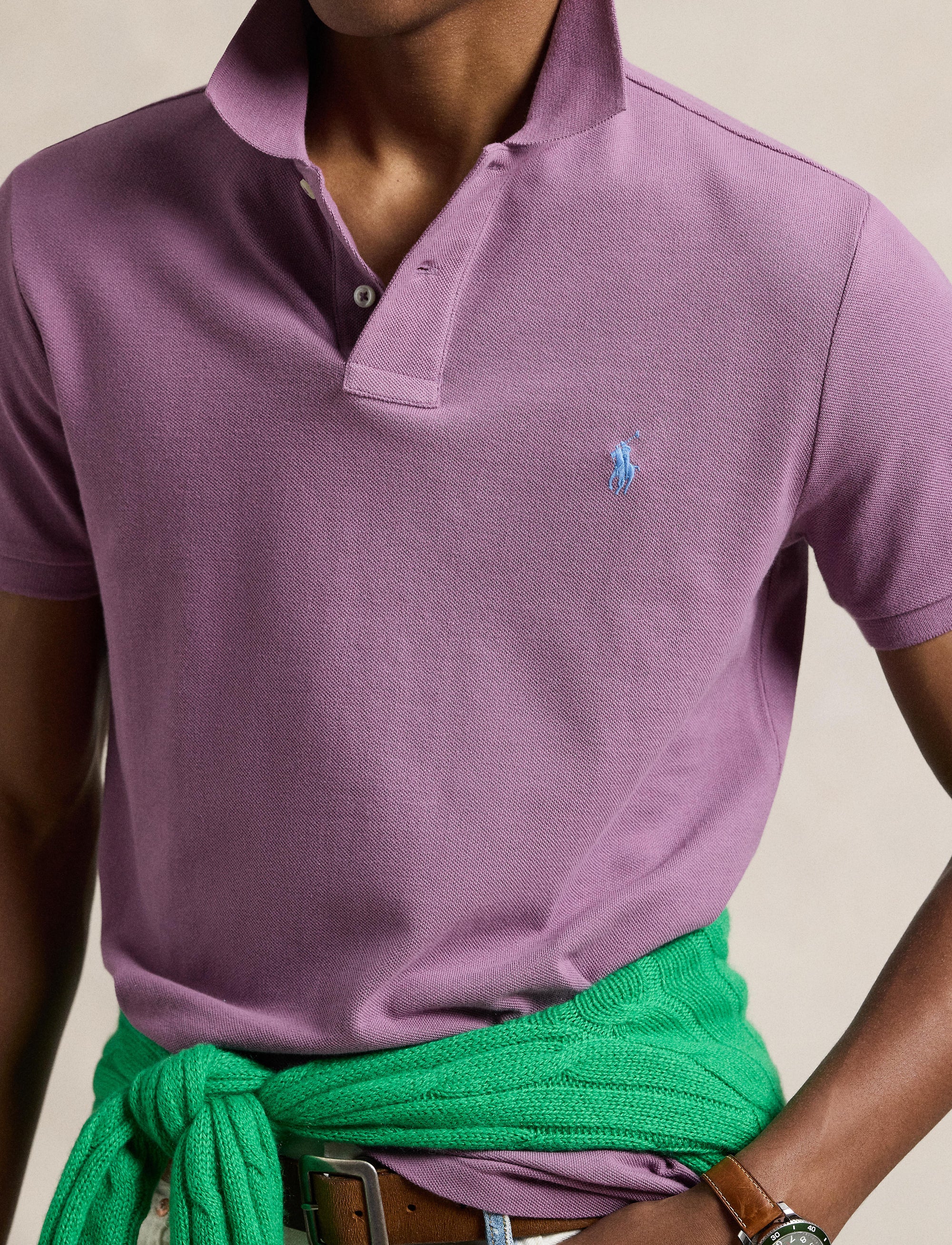 Polo iconique en coton piqué - Tea Rose