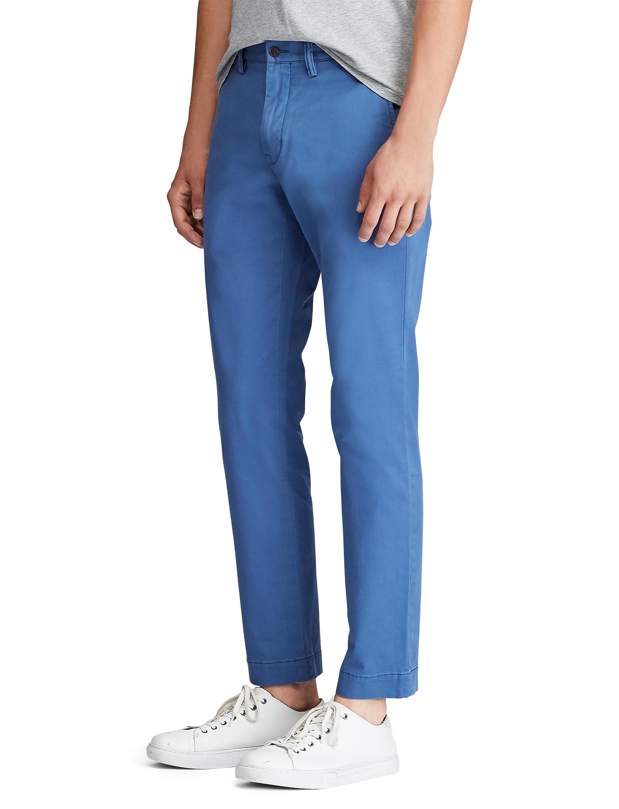 Bedford slim fit stretch chino trousers - Old Royal