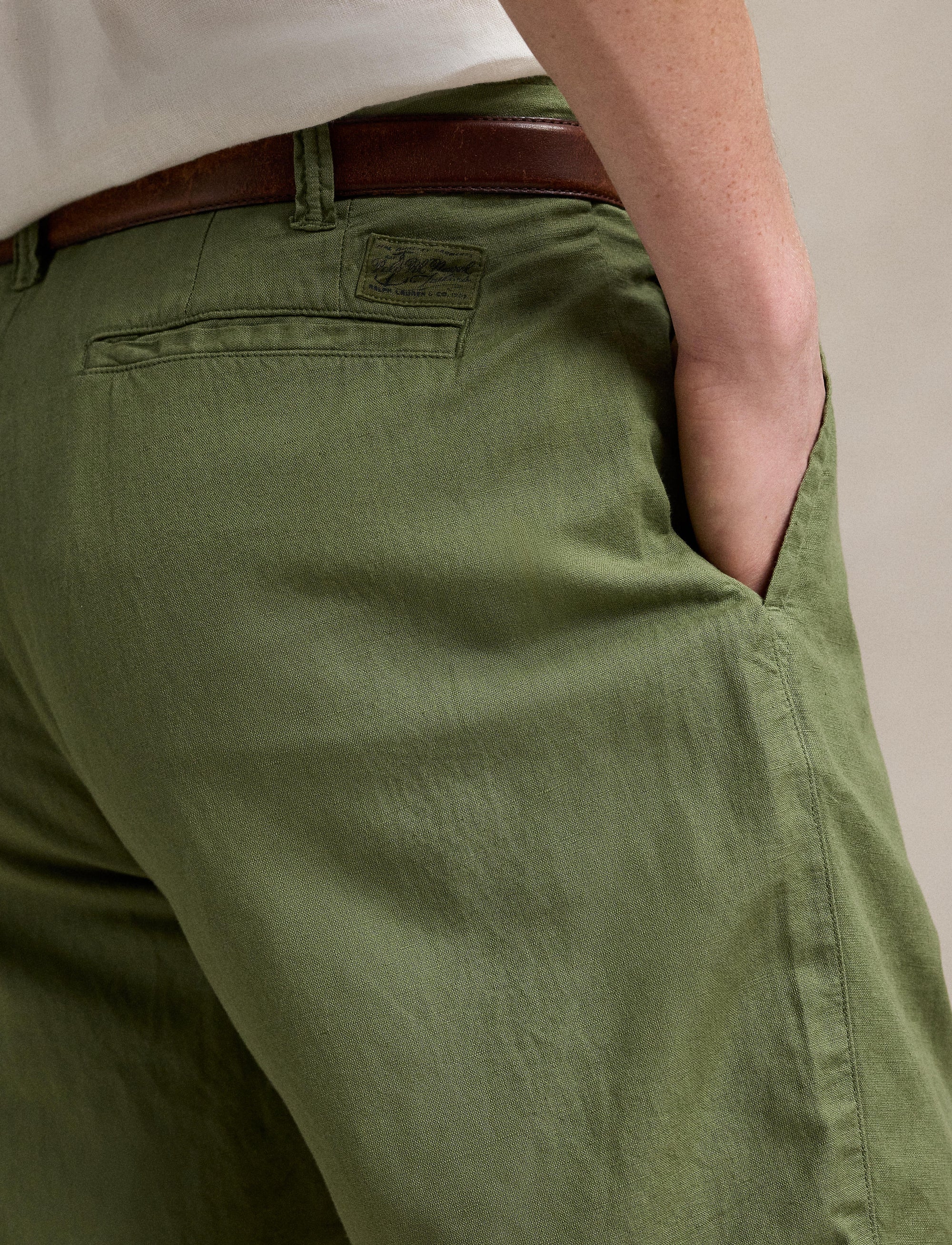 Short classique en lin - Tree Green