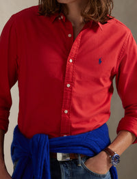 Chemise Oxford Slim Fit teinte en pièce - New Brick