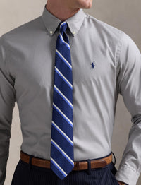 Chemise Oxford stretch Custom Fit - Grey