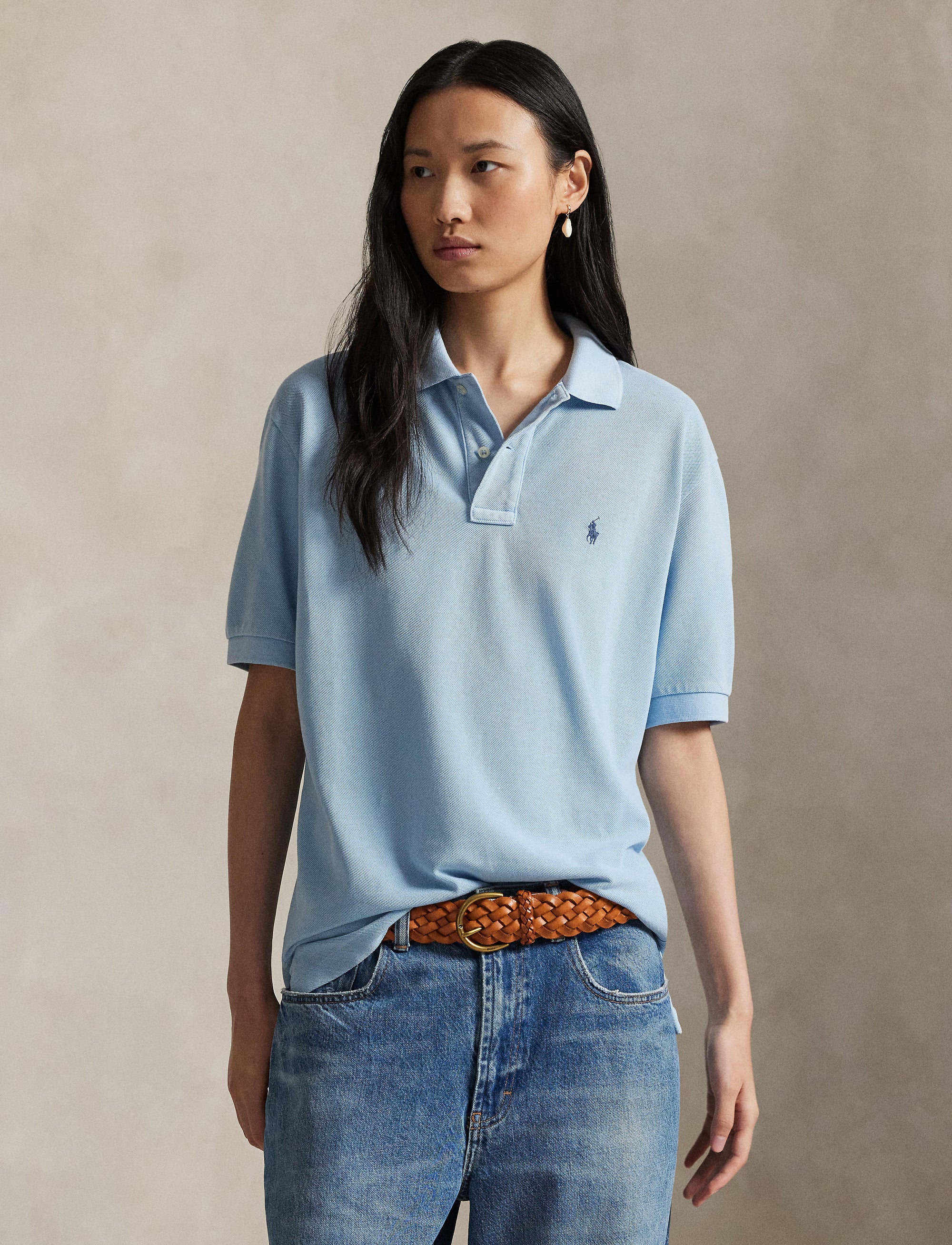 Polo coupe originale en coton piqué - Southport Blue