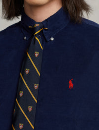 Fitted corduroy shirt - Newport Navy
