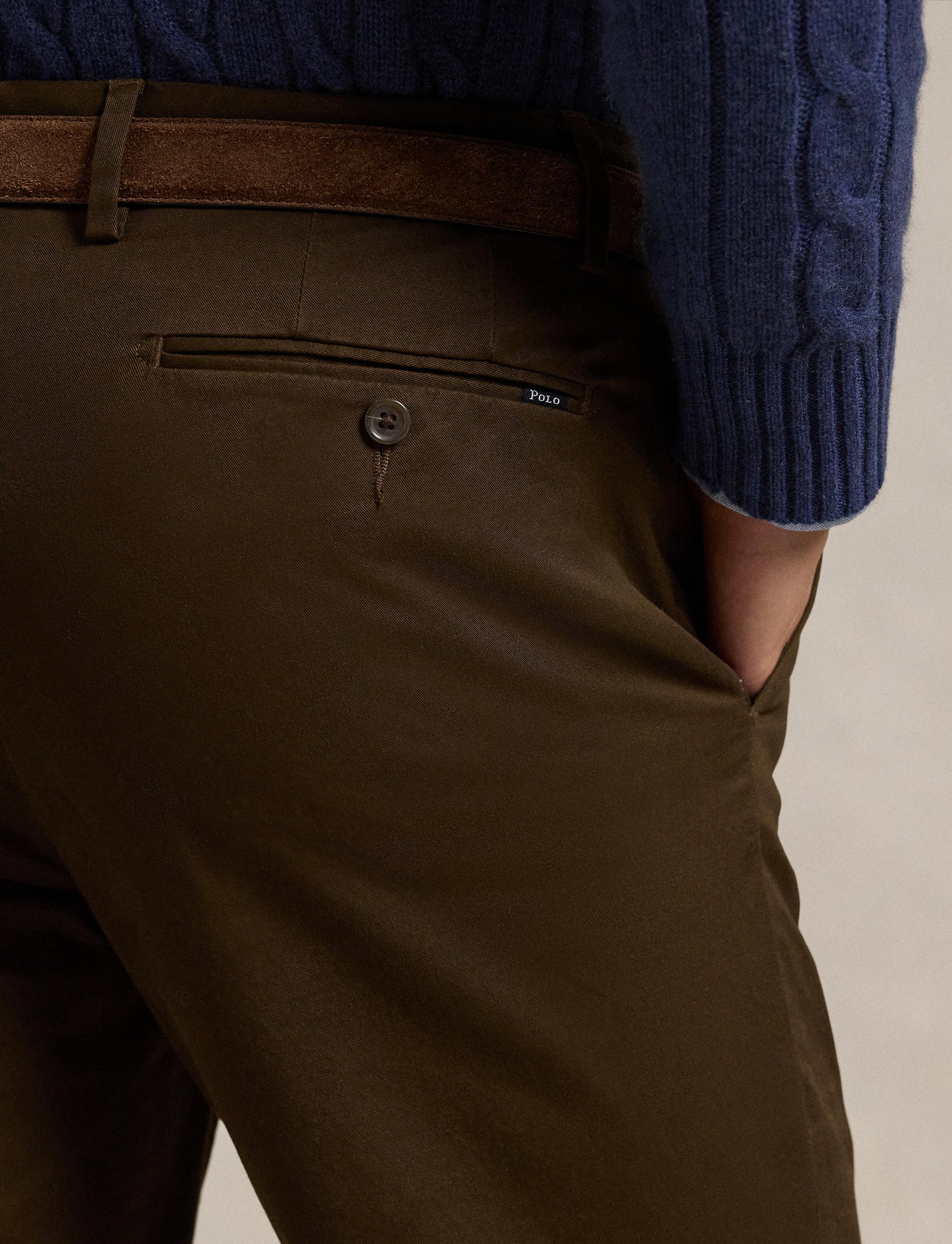 Pantalon Greenwich Slim Fit en chino - Dark Brown