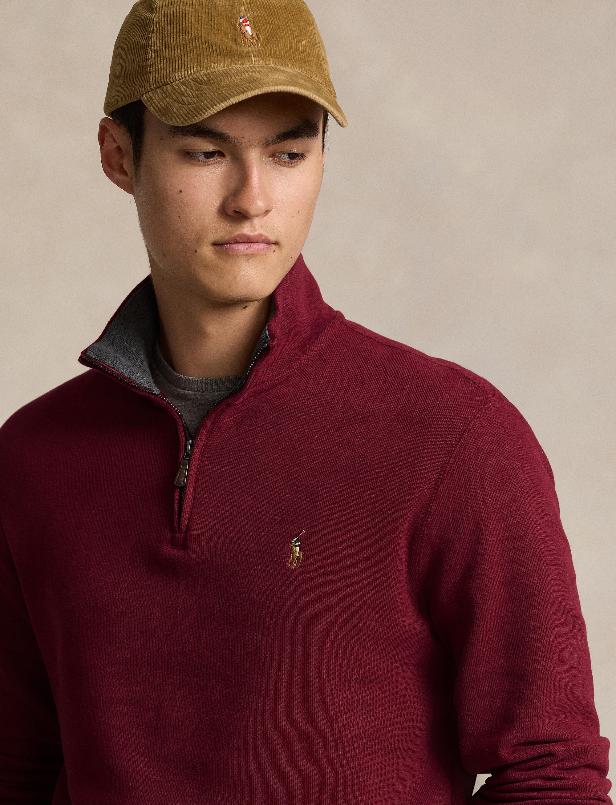 Pull demi-zippé côtelé Estate - Red Carpet & Barclay Heather Int