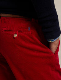 Stretch corduroy straight-leg trousers - Ralph Red X