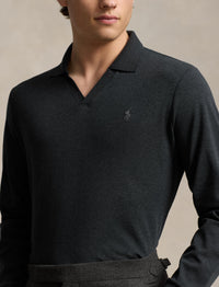 32pcs / NEW // BLACK MARL HEATHER/C9911 POLO SHIRT LONG SLEEVE LSJCCLSM13
