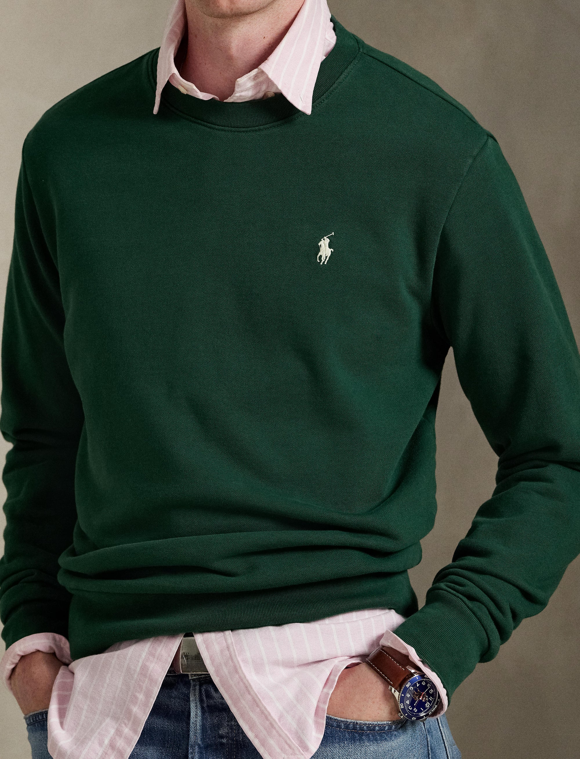 Sweat en molleton bouclé - Vintage Pine
