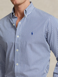 Chemise à manches longues - Navy & White