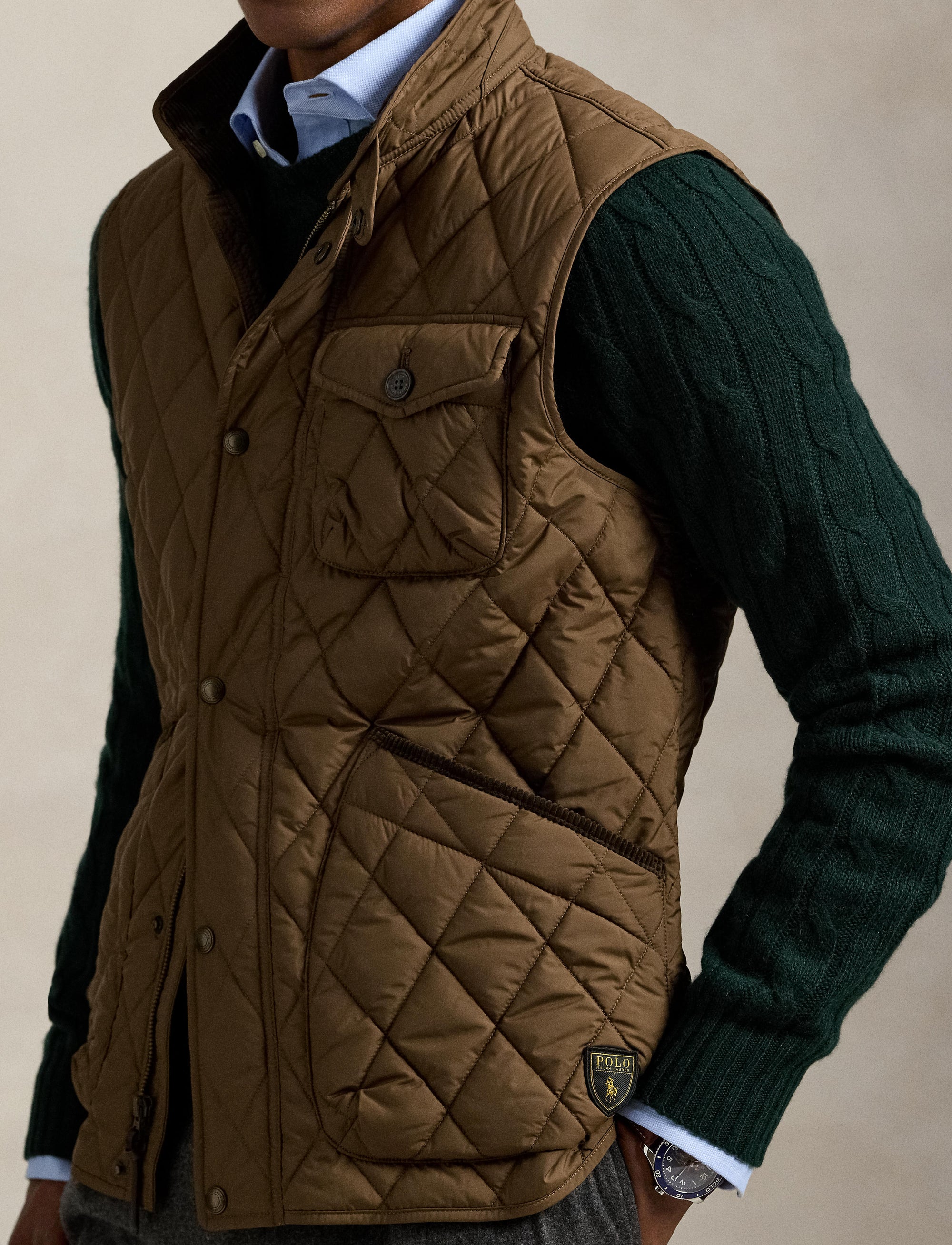 Gilet utilitaire matelassé Beaton - Chestnut