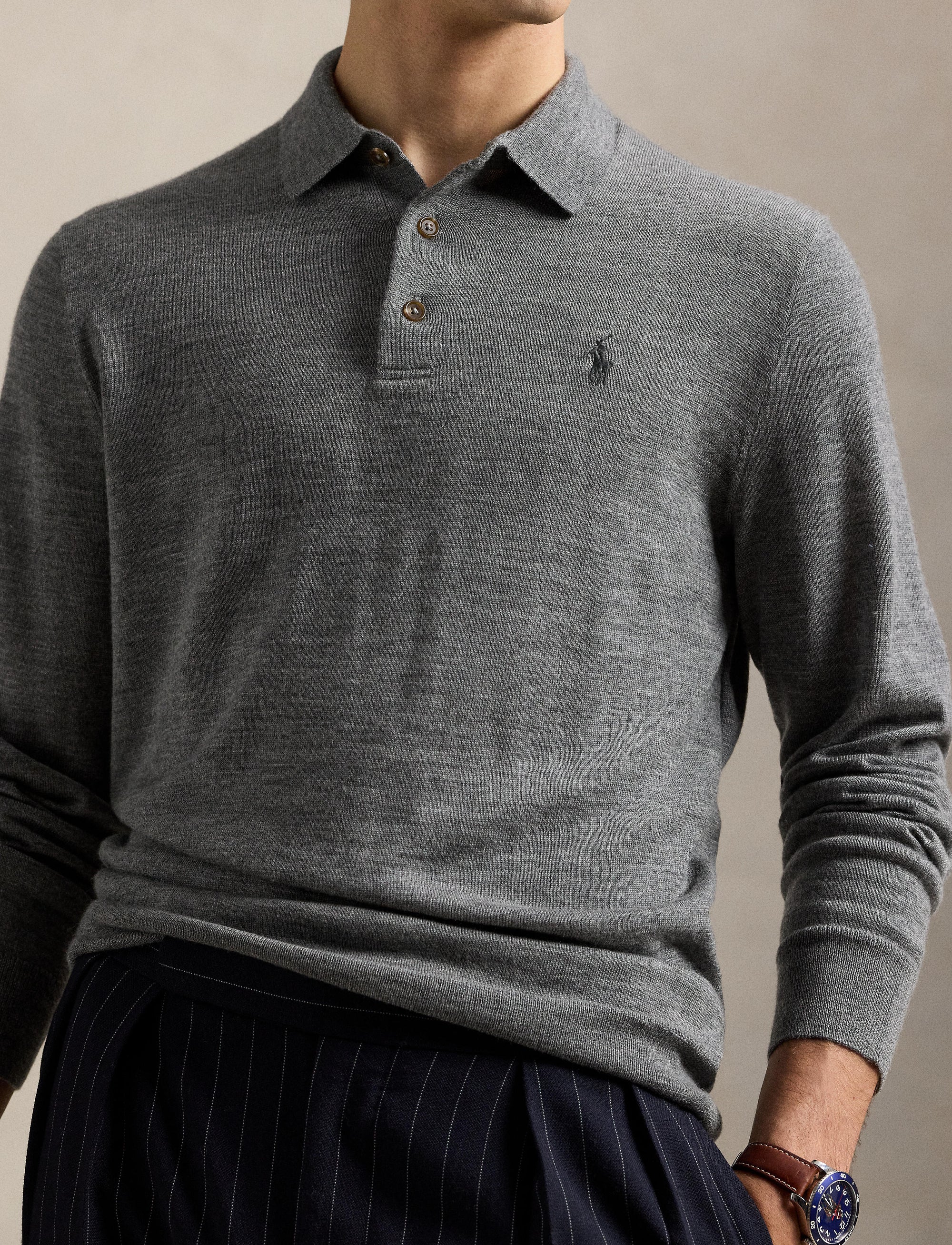 4pcs / NEW // FAWN GREY HEATHER PULLOVER LONG SLEEVE LSPLKTPP