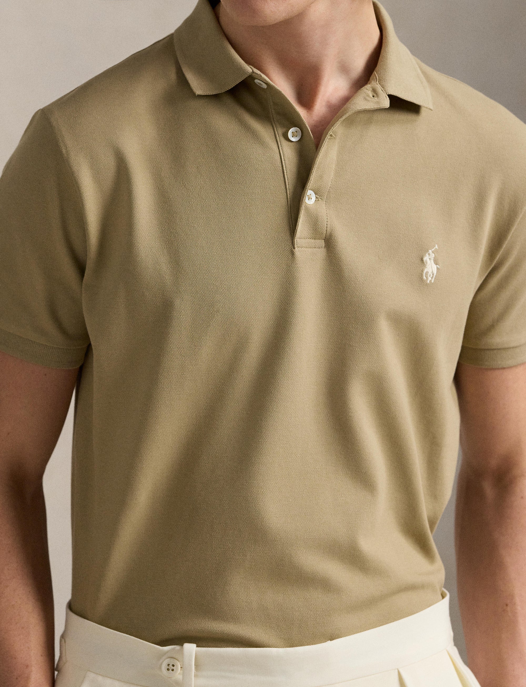 7pcs / NEW // CLASSIC KHAKI/C8125 POLO SHIRT SHORT SLEEVE SSKCPLKTM1