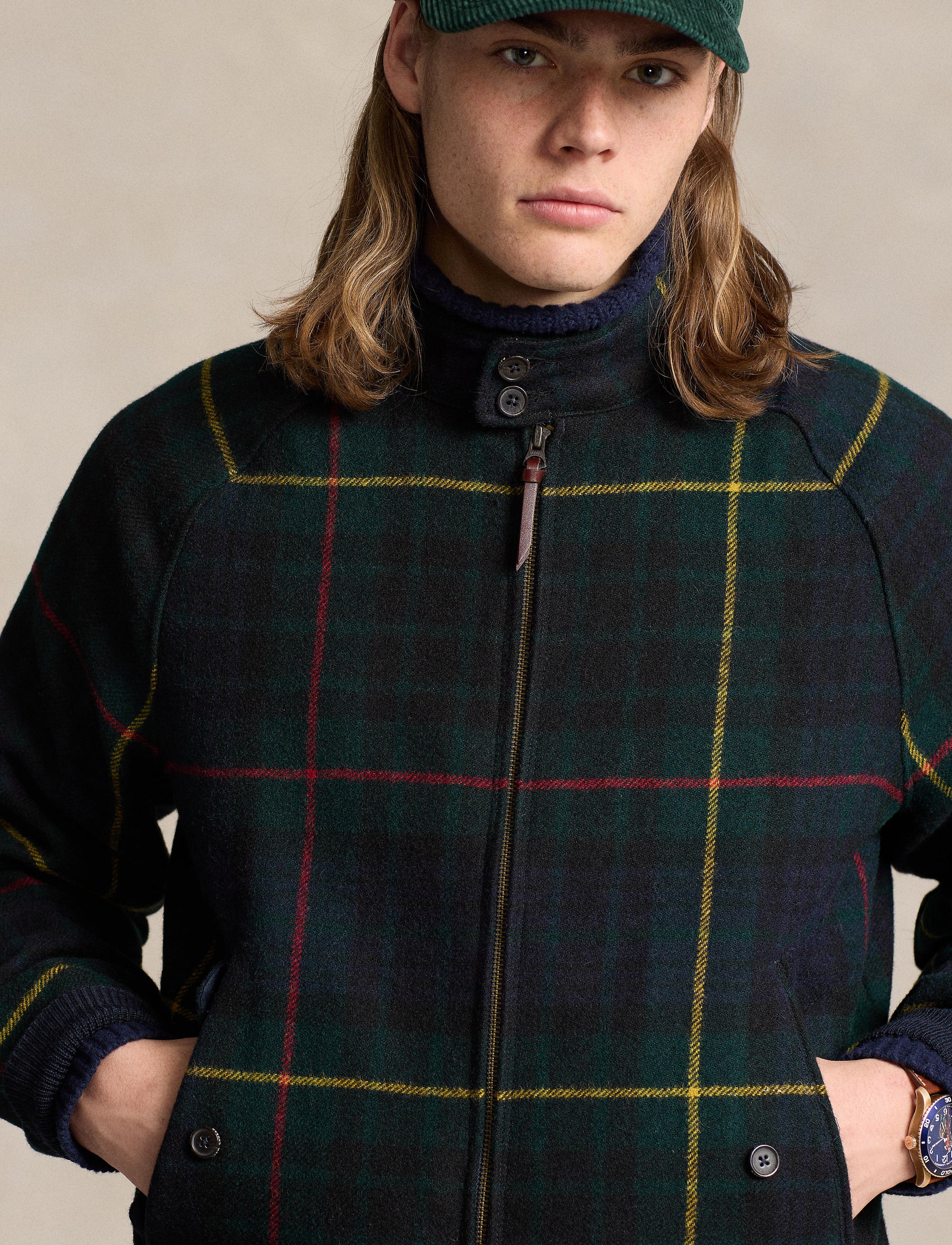 Veste écossaise en sergé de laine - Hunting Stuart Tartan