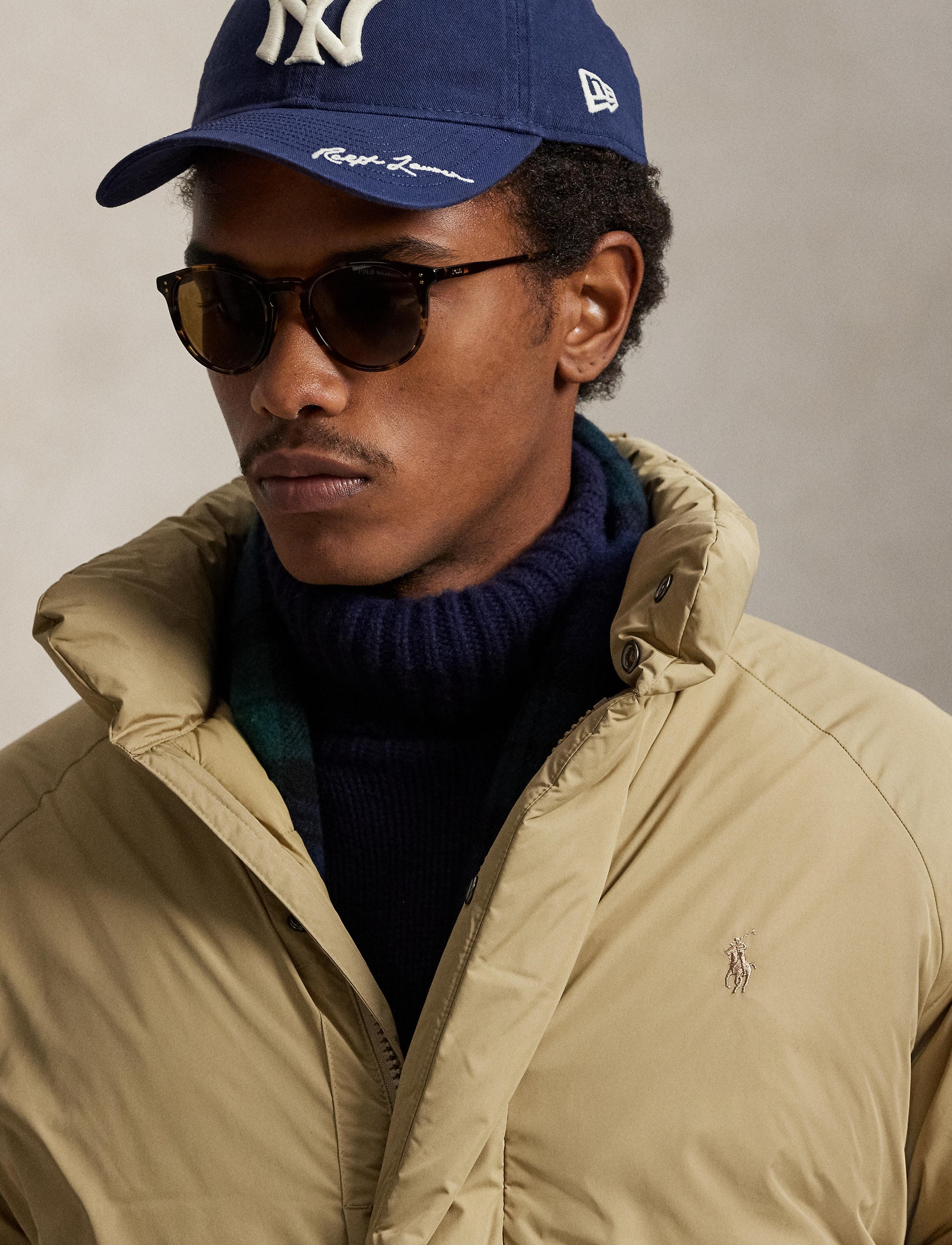 4pcs / NEW // RL KHAKI COAT INSULATED TTN PFR CT