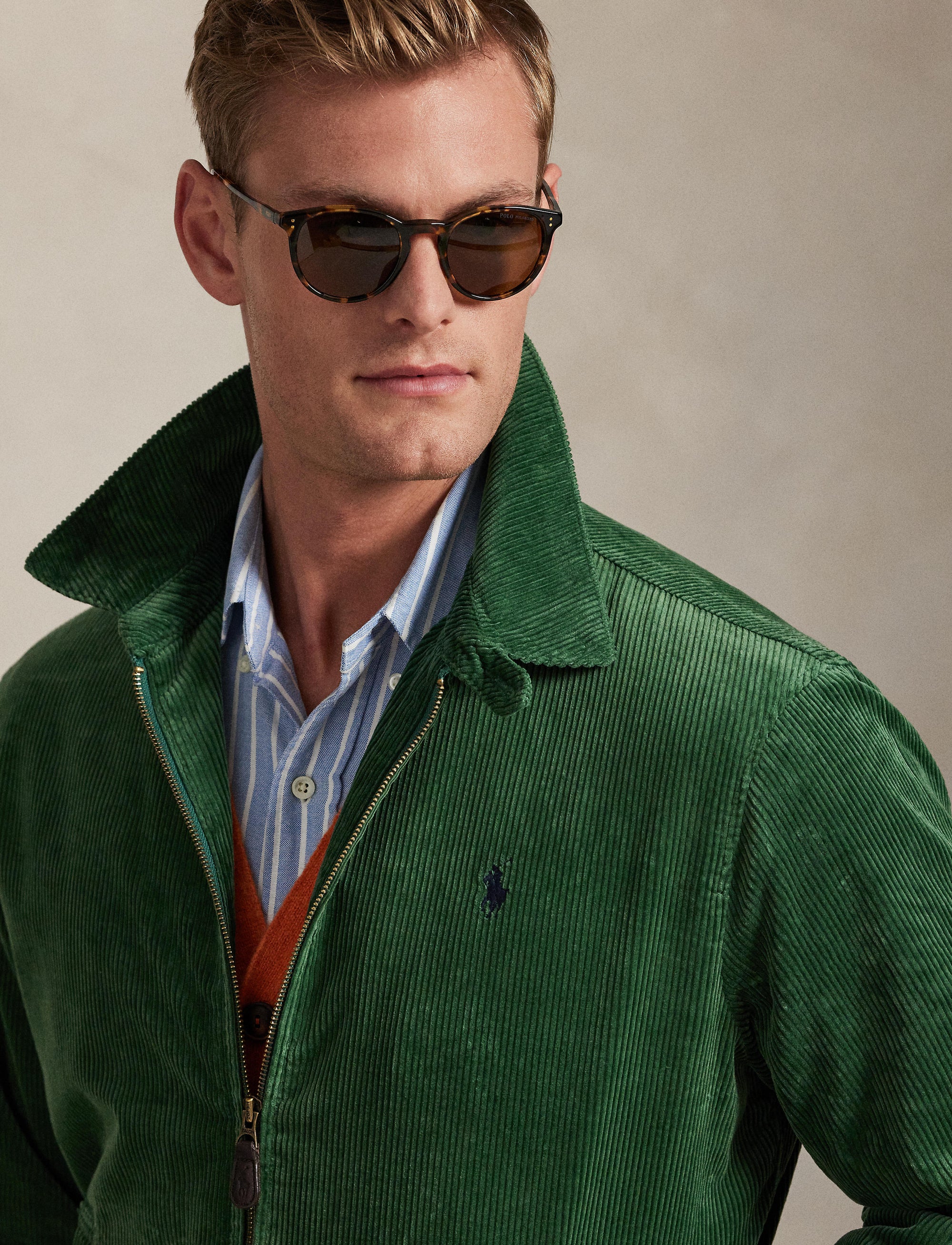 Wynton corduroy jacket - Meadow Green