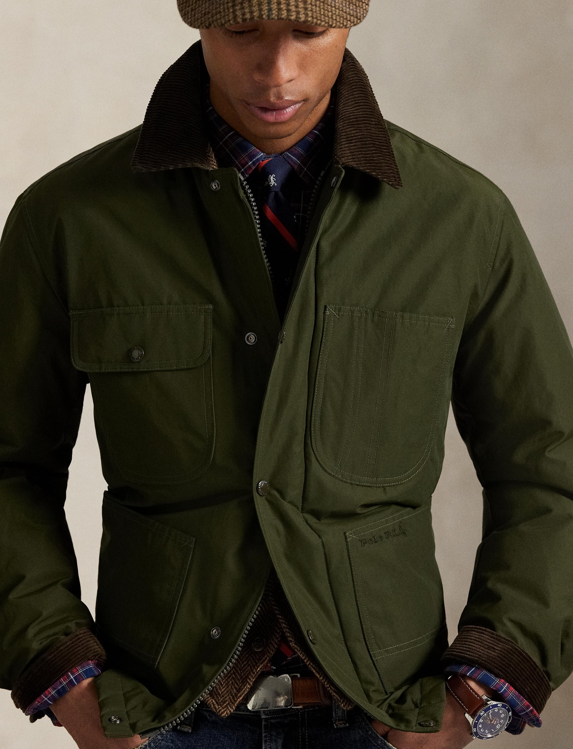 Elsdon utility jacket - Dark Loden