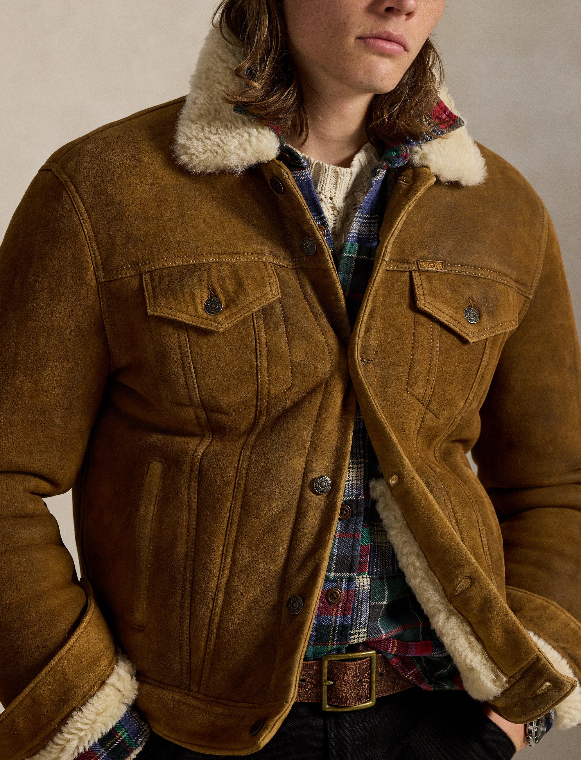 Veste en mouton retourné - Soft Brown X