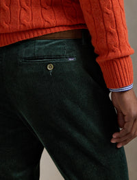 Pantalon Andover slim en velours stretch - College Green