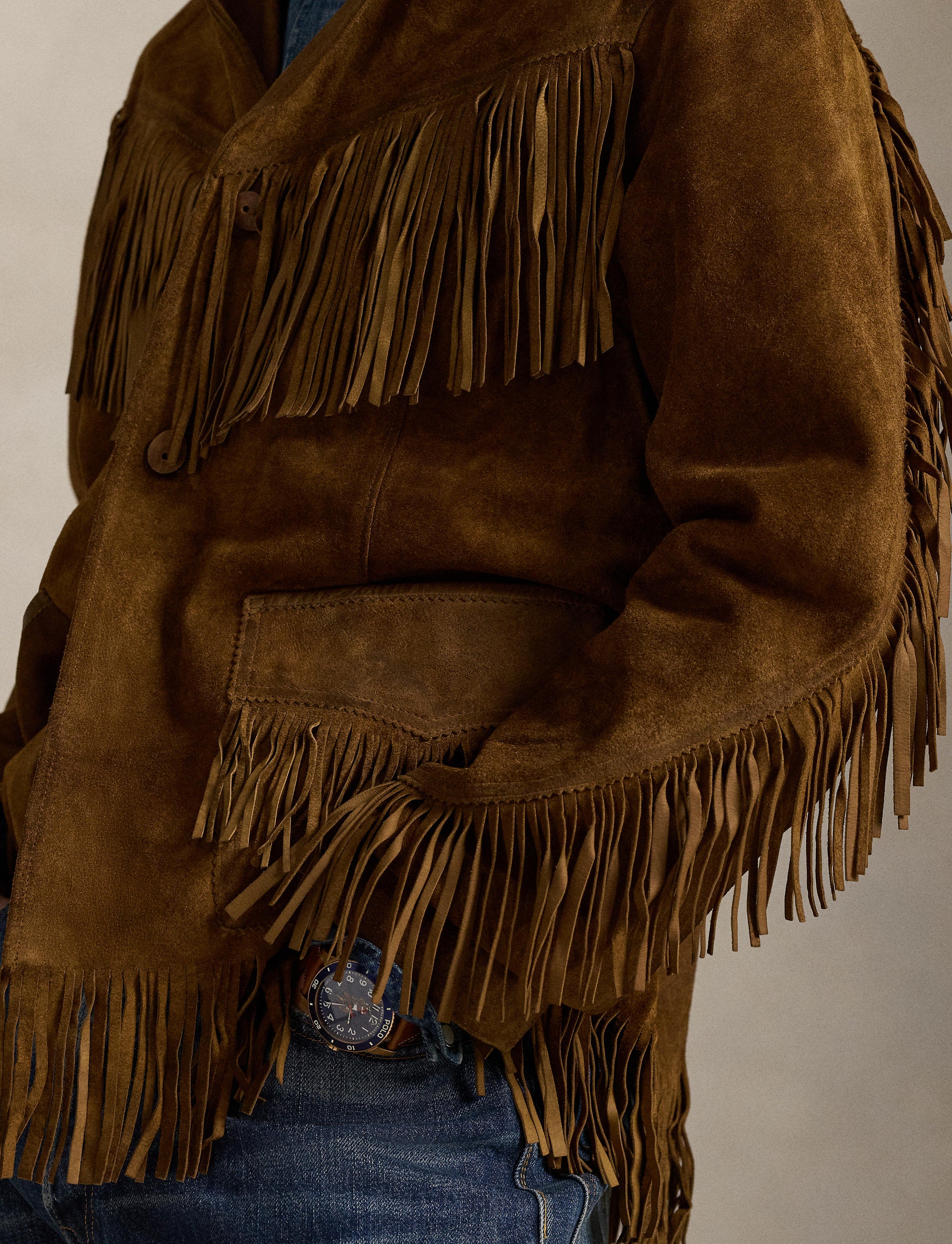 Veste à franges en daim - Hunter Brown