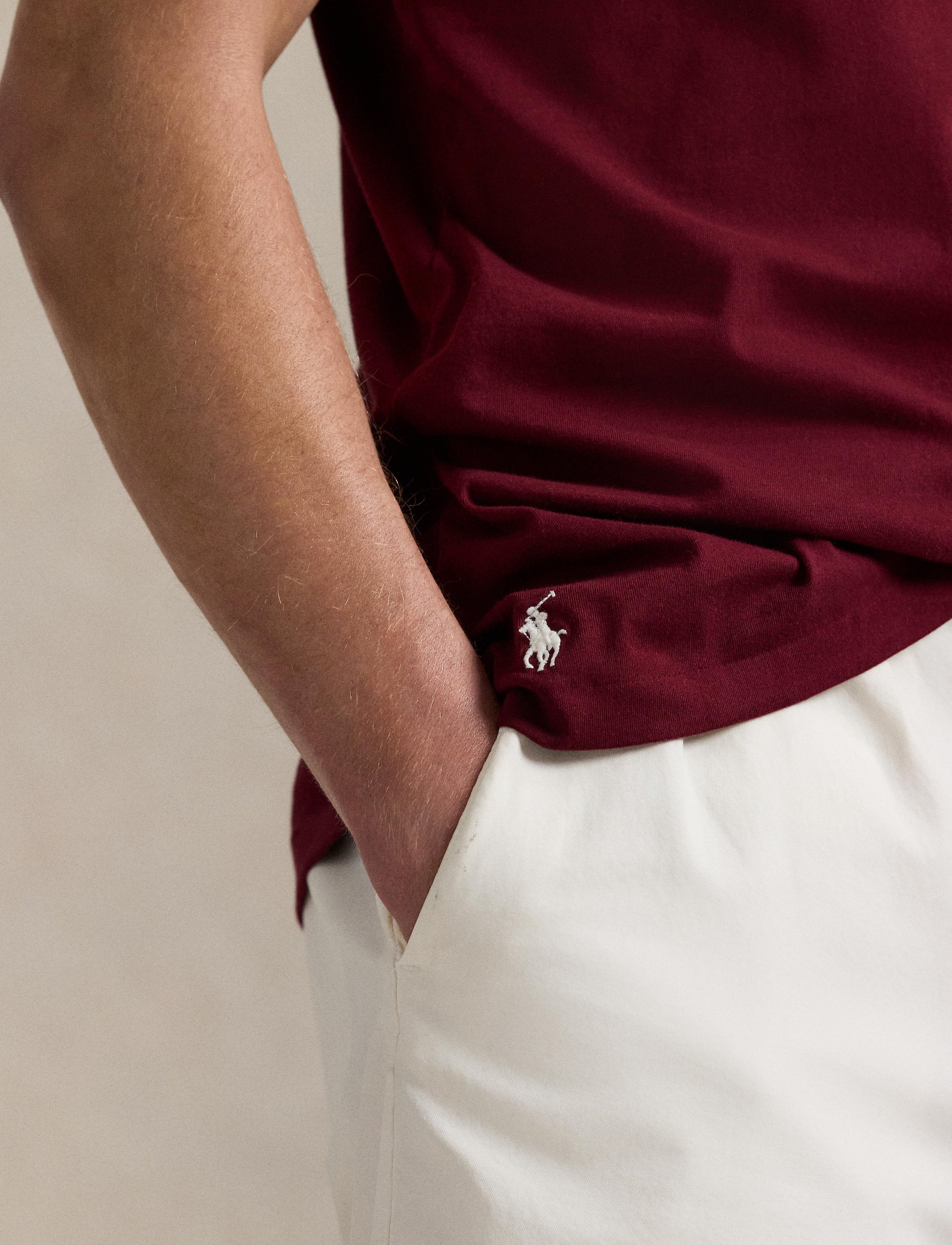 T-shirt à logo Custom Slim Fit - Classic Wine