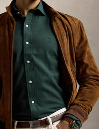 Chemise performance Custom Fit sergé - Landmark Green Heather