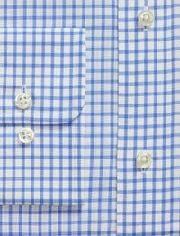 82pcs / NEW // 5044A BLUE/WHITE MULTI DRESS SHIRT LONG SLEEVE CLESTPPCA