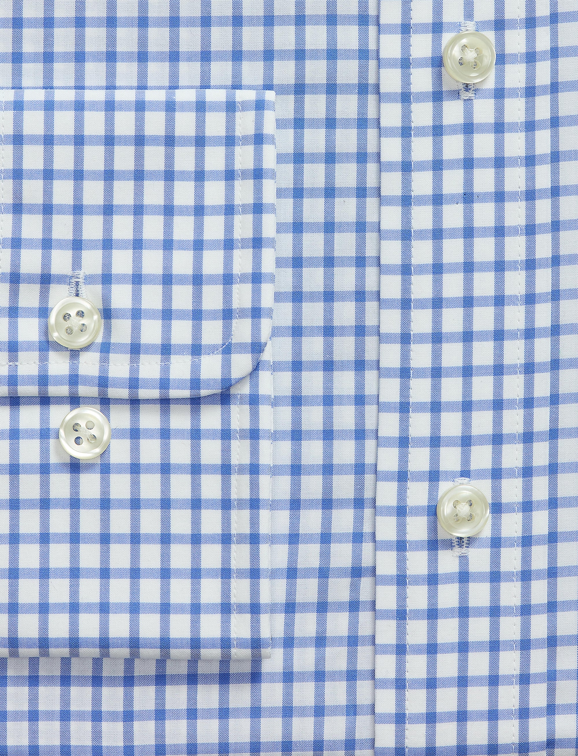 82pcs / NEW // 5044A BLUE/WHITE MULTI DRESS SHIRT LONG SLEEVE CLESTPPCA