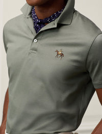 Polo Custom Slim Fit en piqué - Sea Spray