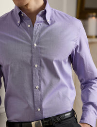 Faded Oxford grain shirt - Lavender