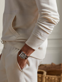 Sweat à capuche en molleton - Classic Cream