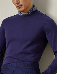 Pull col rond en coton - Spring Navy