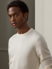 Pull col rond en cachemire - Classic Cream