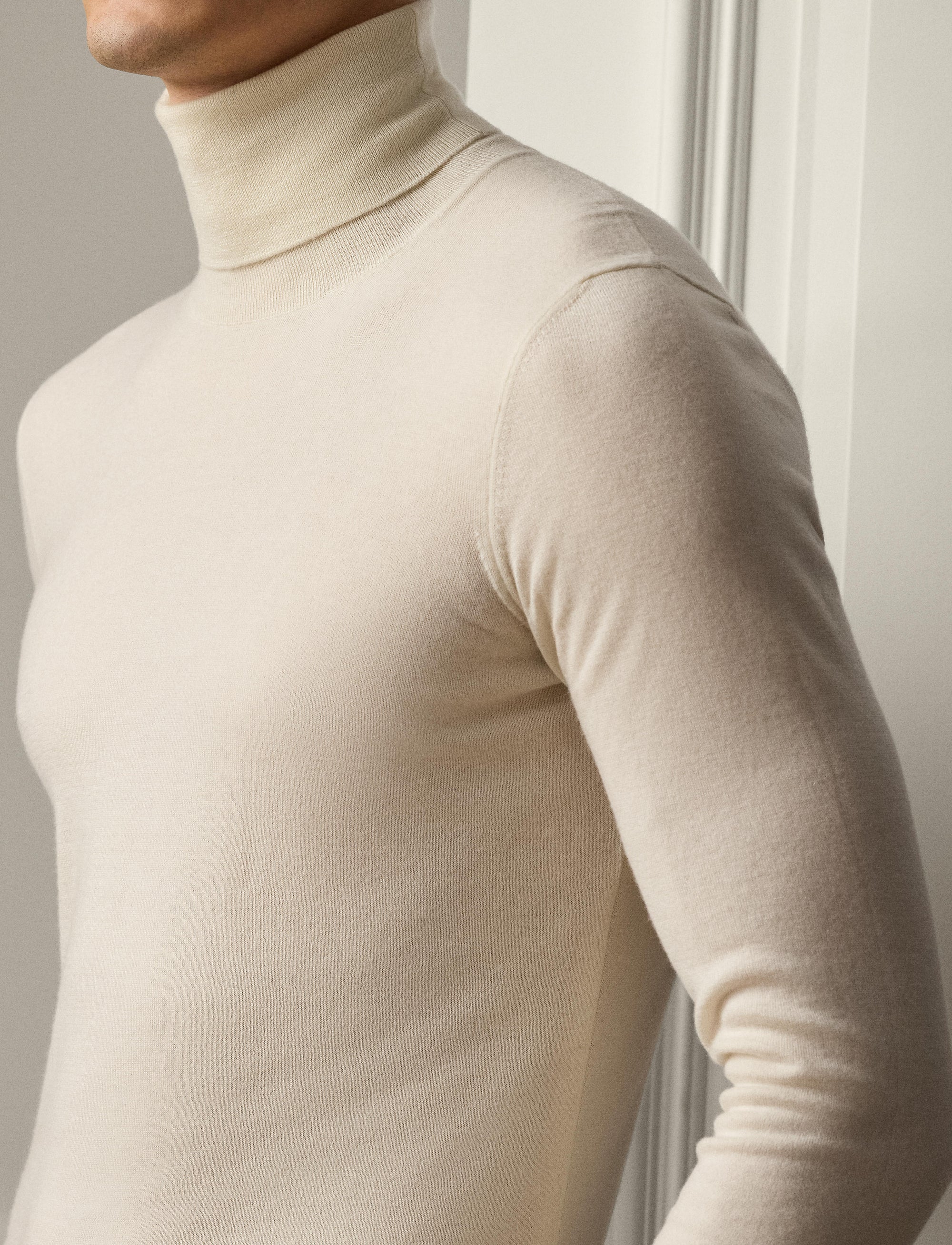 Pull à col roulé en cachemire - Classic Cream