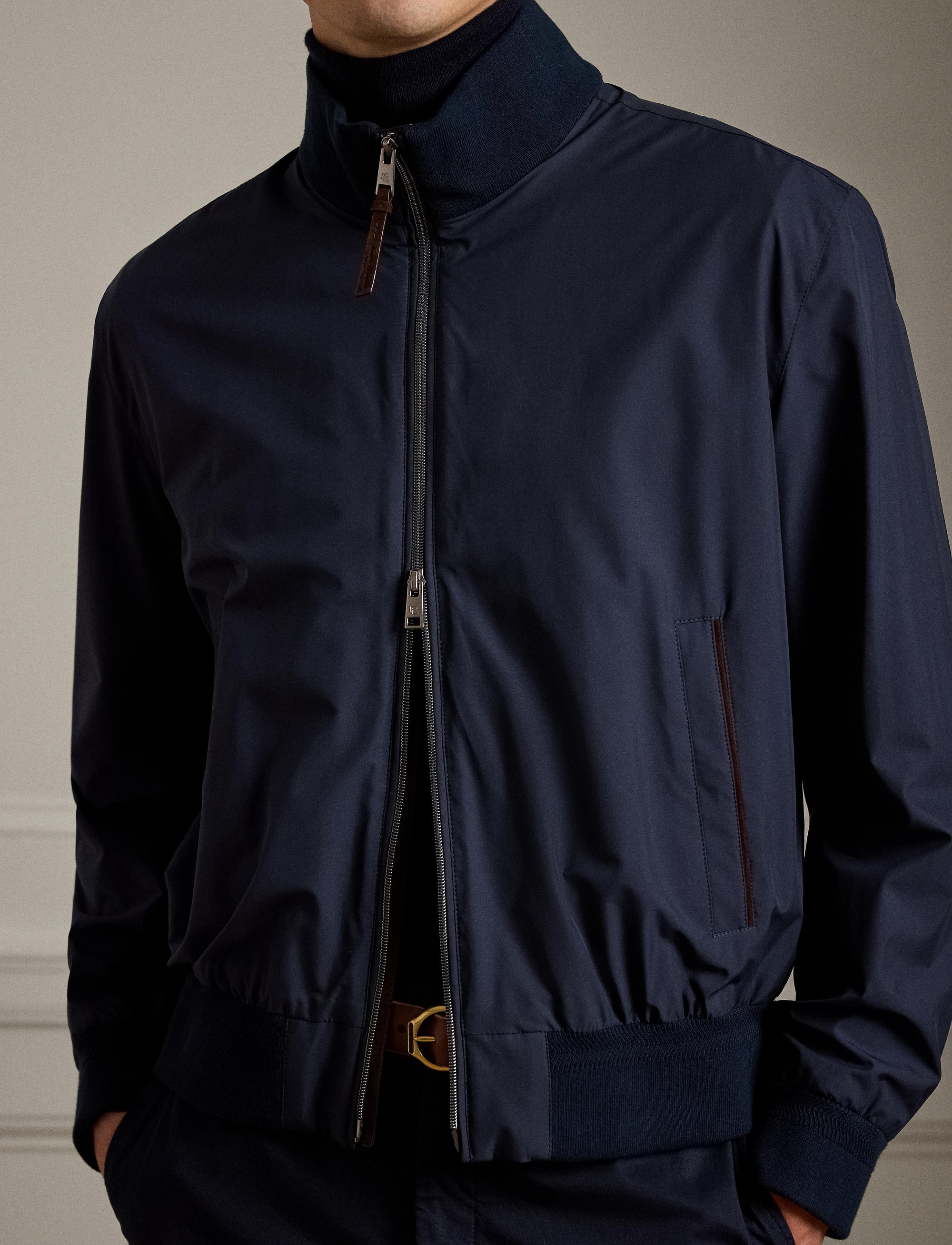 Walker silk performance windbreaker - Maritime Navy