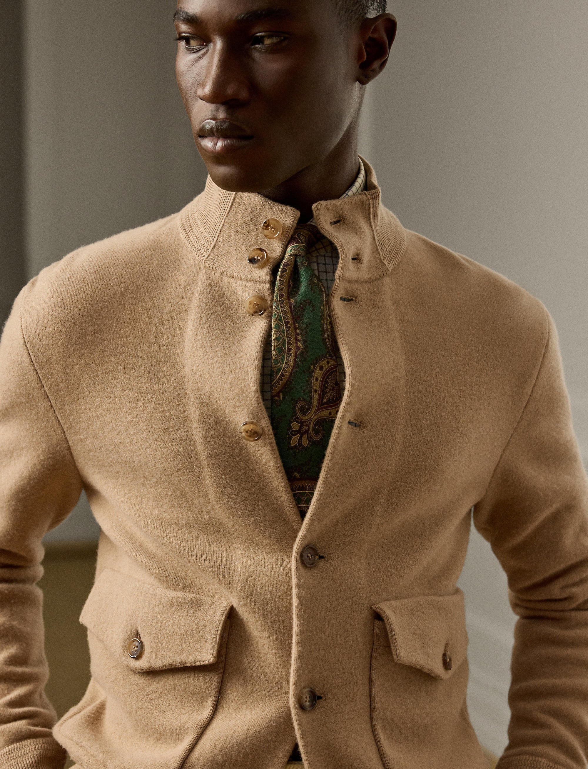 Cardigan en laine - Classic Camel