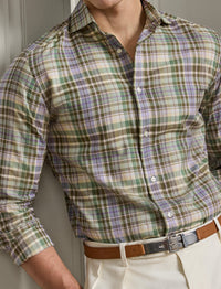 Chemise en sergé écossais - Multicolore