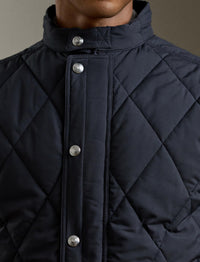 Carleton quilted down cardigan - Classic Chairman Navy