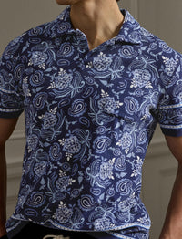 Polo Riviera à motif - Maiori Choppa Border Print