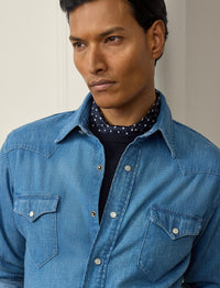 Chemise western en denim - Shore Indigo