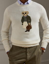 Pull Polo Bear en cachemire - Classic Cream