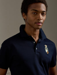 Bear Custom Slim pique polo shirt - Classic Chairman Navy