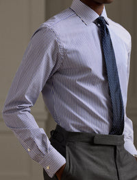 Chemise à rayures bengalies - Medium Blue And White
