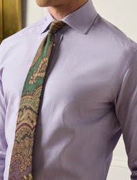 Prince of Wales shirt in twill - Lavender