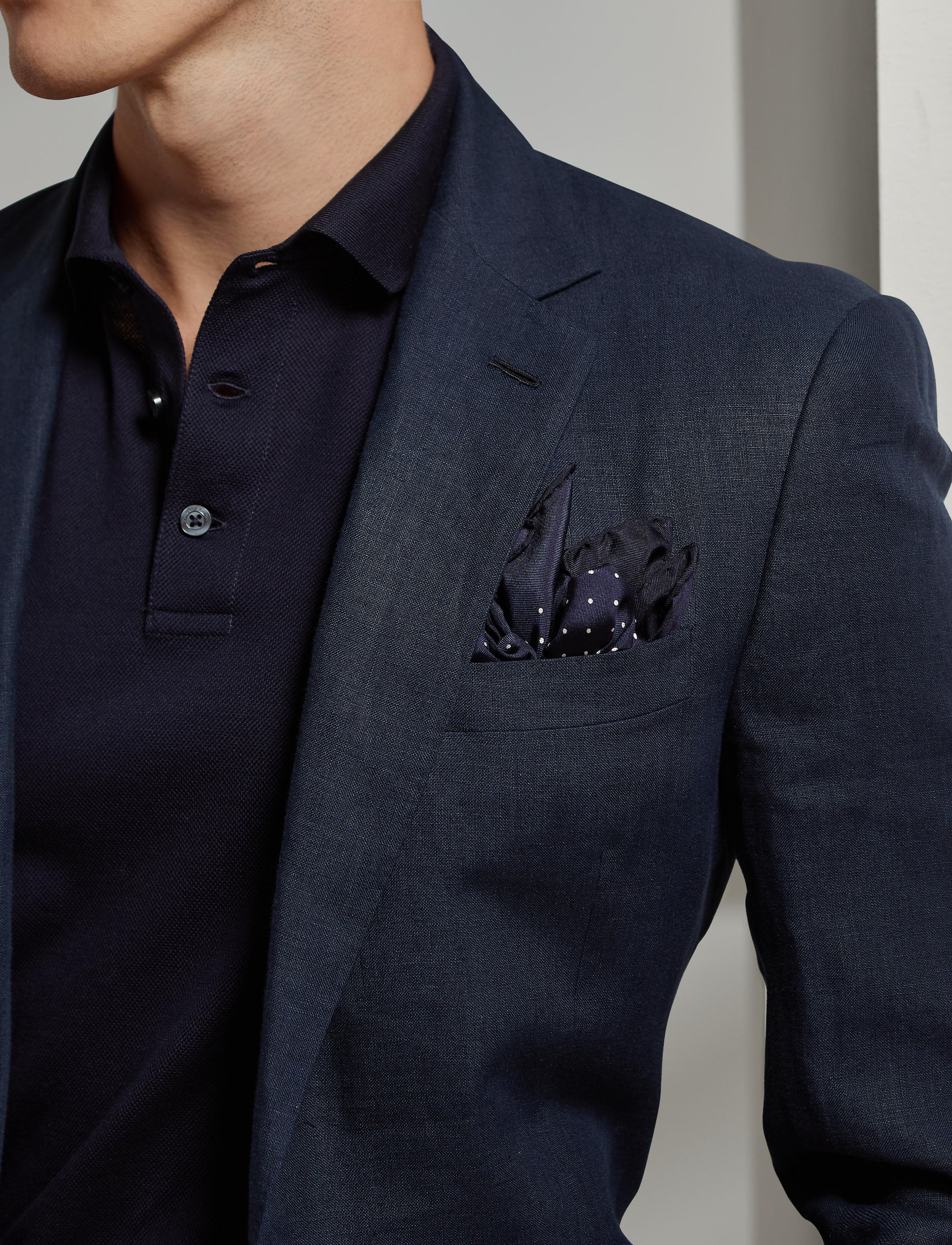 Blazer Gregory en lin - Dark Navy