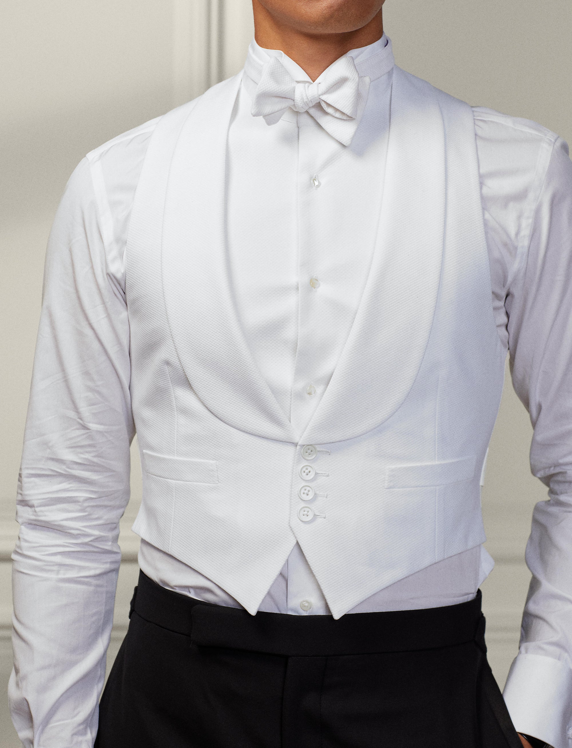 Gilet en piqué - White