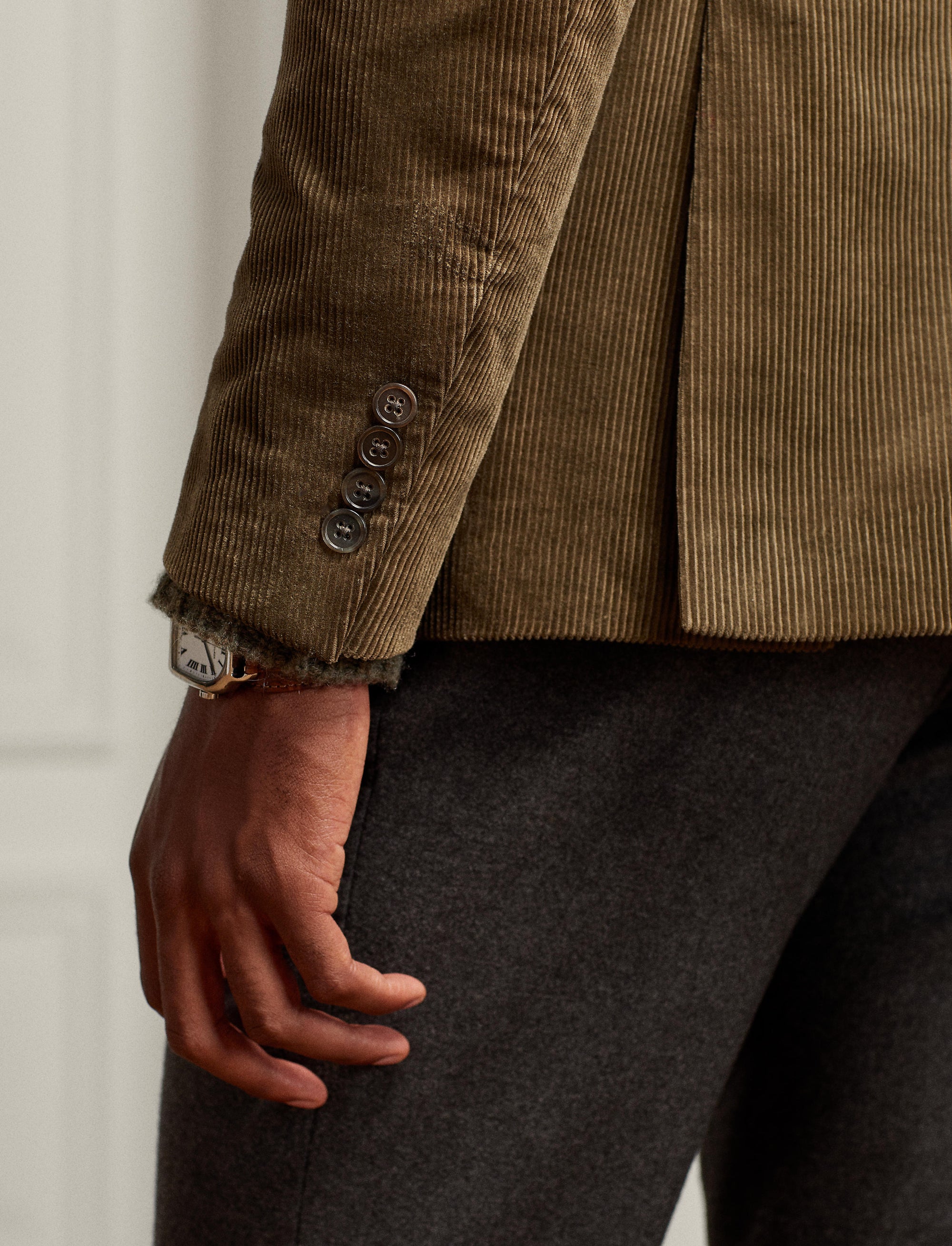 Veste de costume Hadley en velours - Dusty Sage