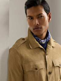 Veste ceinturée en daim - Classic Tan